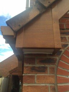 oldham golden oak fascia soffits guttering replacement with eveguard 03