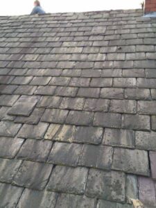 removal of old slate roof supplied and fitted a composite slate. new dry ridge 02