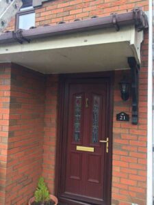 rosewood fascia with white and rosewood soffit new gutters and dry verge 10 10